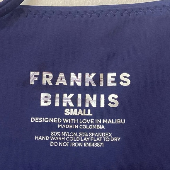 Frankie's Bikinis Navy Blue String Bikini - Picture 4 of 10
